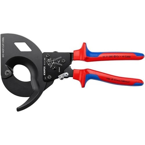 KNIPEX Kabelschneider Gesamt-L.280mm max.52 (380 mm²)mm Mehrkomp.-Hüllen KNIPEX