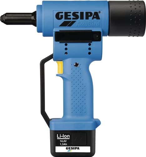 GESIPA Akkublindnietsetzgerät AccuBird® 7-tlg.10000 N im Ku.-Koffer GESIPA