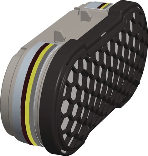 CLEANSPACE Kombinationsfilter CleanSpace™ PAF-0051 f.CleanSp 2,Ex u.Ultra TM3 ABE1 P3 SL R