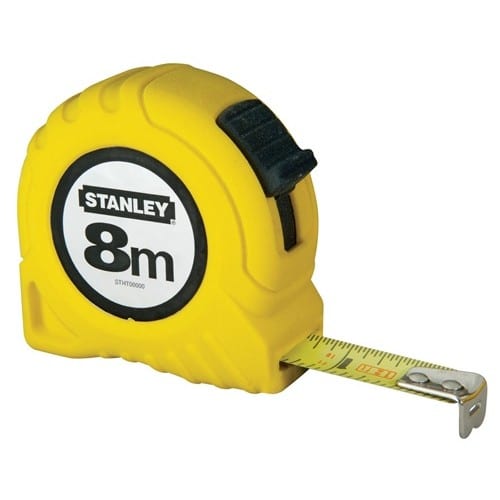 STANLEY Taschenrollbandmaß L.8m B.25mm mm/cm EG II Kapsel Festst.STANLEY