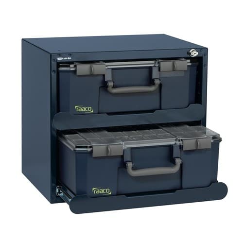RAACO Tresor B.451xT.330xH.403mm m.Schloss u.Teleskopschienen SafeBox 150x2 (bestückt)
