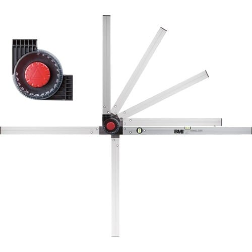 BMI Winkelmessgerät WINKELSTAR Messber.0-270Grad Schenkel-L.150x100cm BMI