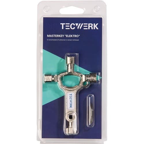 TECWERK Schaltschrankschlüssel 9 Funktionen integr.Flaschenöffner TECWERK