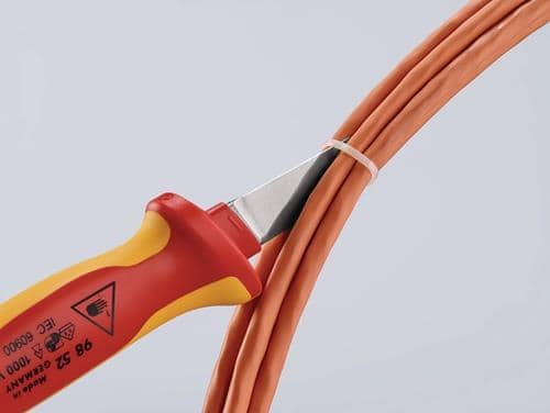 KNIPEX Kabelmesser L.190mm Klingen-L.50mm VDE67g Mehrkomponentengriff KNIPEX
