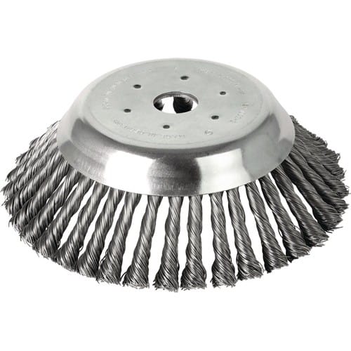LESSMANN Rundbürste ZKM Drahtstärke 0,50 mm,12 Zöpfe Stahldraht STH 12mm