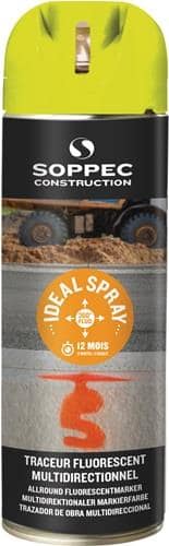 SOPPEC Markierungsspray IDEAL neongelb 500ml Spraydose SOPPEC