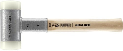 HALDER Schonhammer SUPERCRAFT L.370mm Kopf-D.60mm Hickory rückschlagfrei