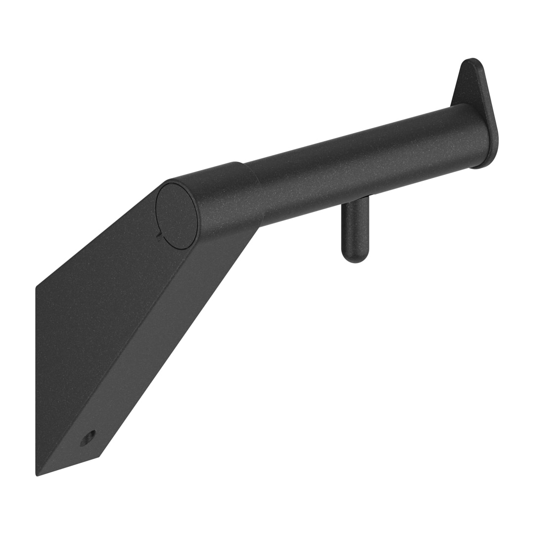 KWS Papierrollenhalter A100 mit Rollenbremse rechts Schwarz matt