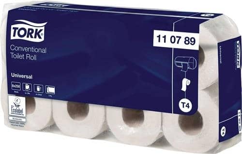 TORK Toilettenpapier TORK Univ.110789 T4,Universal,2-lag.8x8 Rl.TORK