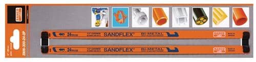 BAHCO Metallsägeblatt Sandflex® L.300mm ZpZ 24 1-s.Bimetall 2 St./Karte BAHCO