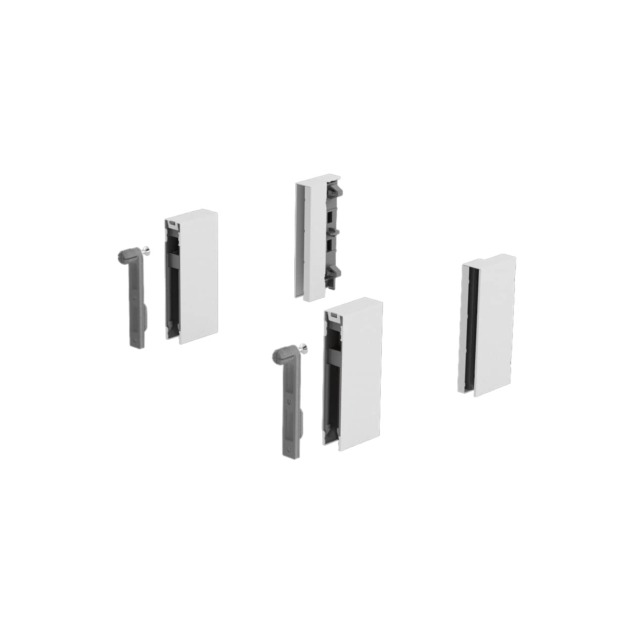 HETTICH DesignSide Adapter ArciTech, 92 mm / 92 mm, weiß, 9122975