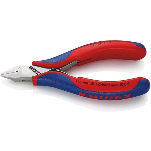 KNIPEX Elektronikseitenschneider L.115mm Form 5 Facette ja,kl.2K-Hülle