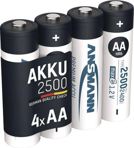 ANSMANN Akkuzelle maxE 1,2 V 2500 mAh R6-AA-Mignon HR6 4 4St./Blister ANSMANN