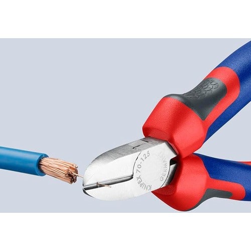 KNIPEX Seitenschneider L.125mm Kopf verchr.Comfort-Griff KNIPEX