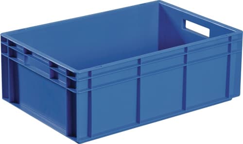 TECWERK Transportbehälter L400xB300xH320mm blau PP Durchfassgr.Seitenw.geschl.TECWERK