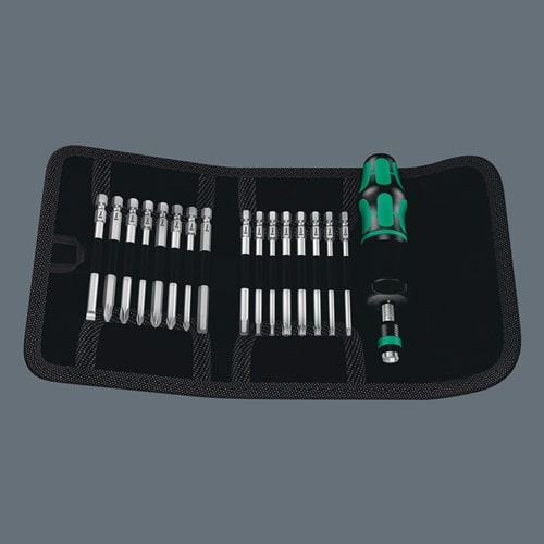 WERA Drehmomentschraubendrehersatz KK 60 Torque 17-tlg.1,2-3 Nm einstellb.WERA