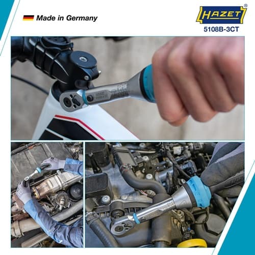 HAZET Drehmomentschlüssel 5108B-3CT 1/4 Zoll 2,5-25 Nm HAZET