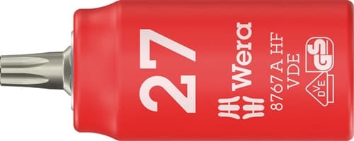 WERA Steckschlüsseleinsatz 8767 A VDE HF 1/4 Zoll TX 27 L.36mm WERA