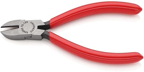 KNIPEX Seitenschneider L.125mm Kopf pol.Ku.-Überzug KNIPEX