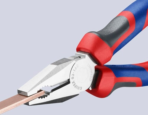 KNIPEX Kombizange L.160mm verchr.Mehrkomp.-Hülle KNIPEX