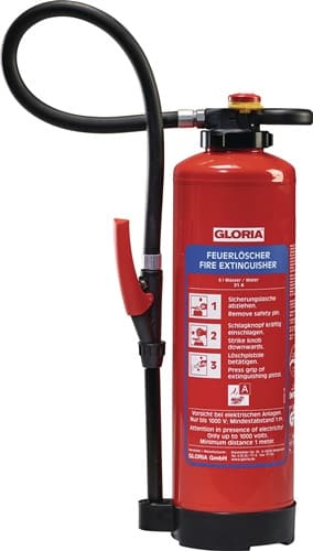 Wasserfeuerlöscher mit Wandhalter GLORIA