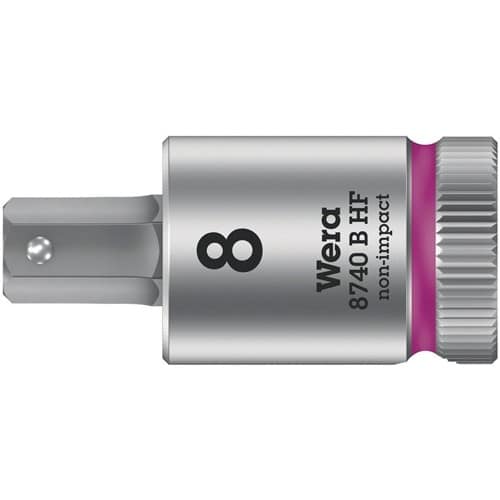 WERA Schraubendrehereinsatz 8740 B HF 3/8 Zoll Innen-6-kant SW 8,0mm L.38,5mm WERA