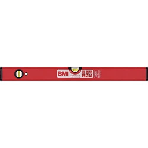 BMI Wasserwaage SUPERSTAR 50cm Alu.rot ± 0,5 mm/m BMI