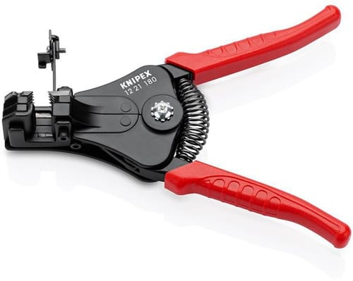 KNIPEX Abisolierzange L.180mm schwarz lack.Ku.-Überzug m.Öffnungsf.KNIPEX