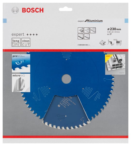 BOSCH Kreissägeblatt Expert for Aluminium, 230 x 30 x 2,8 mm, 64