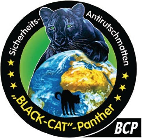 WADO MAROTECH Sicherheitsantirutschmatte BLACK-CAT Panther -BCP- L0,8m B1,2m D4mm