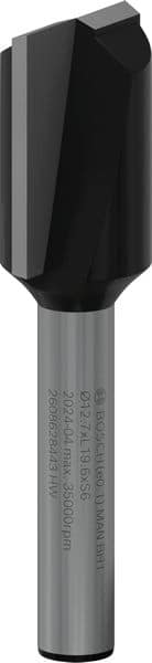 BOSCH Nutfräser Standard for Wood, 6 mm, D1 12,7 mm, L 19,5 mm, G 51 mm