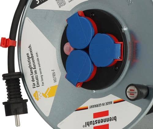 BRENNENSTUHL Kabeltrommel Garant S 25m H07RN-F 3x2,5 mm² 3 Schutzkon.steckd.