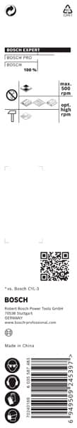 BOSCH EXPERT HEX-9 Multi Construction Bohrer, 5 x 90 x 150 mm