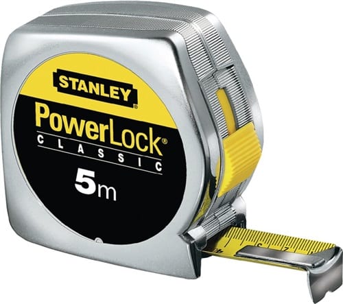Taschenrollbandmaß PowerLock® Länge 3 m Breite 12,7 mm mm/cm STANLEY