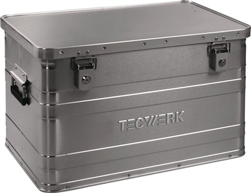 TECWERK Aluminiumbox L595xB390xH380mm 70l m.Klappverschluss u.Zylinderschl.TECWERK