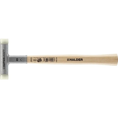HALDER Schonhammer SUPERCRAFT L.300mm Kopf-D.20mm Hickory rückschlagfrei