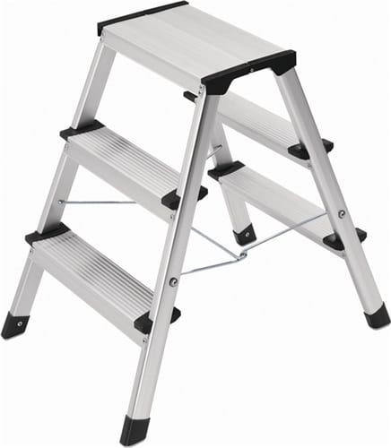 HAILO Klapptritt D60 Aluminium mit Anti-Rutsch-Riffelung HAILO