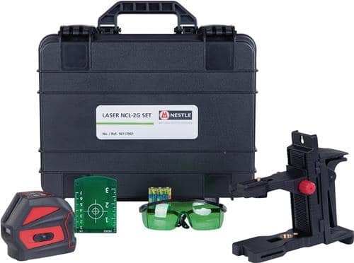 NESTLE Kreuzlinienlaser NCL-2G SET 20 (50 m.Empfänger)m ± 3 mm/10m NESTLE