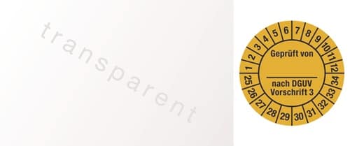 Mehrjahresprüfplakette B25xL60mm J.2025-2034 Folie