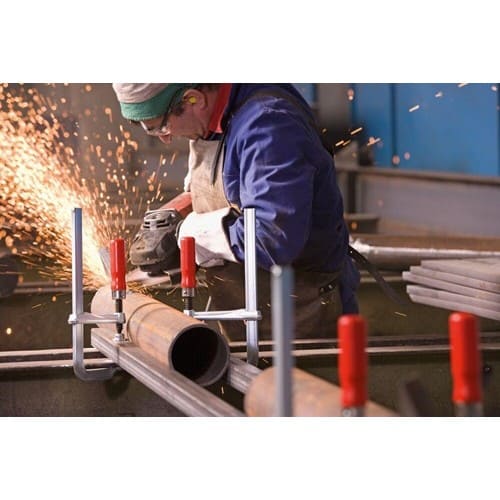 BESSEY Ganzstahlschraubzwinge GZ Spann-W.800mm A.120mm Holzgriff BESSEY