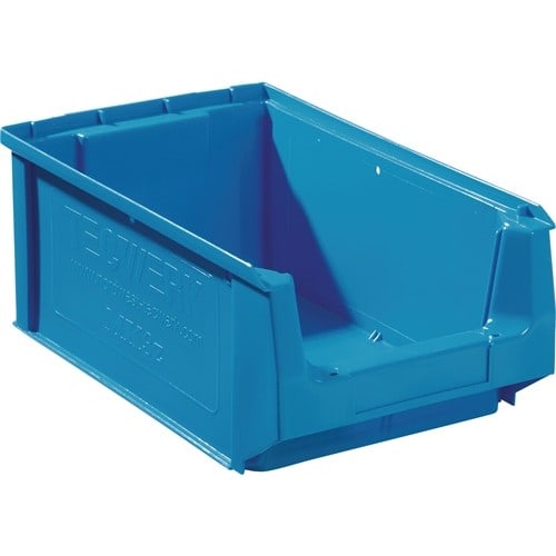 TECWERK Sichtlagerkasten L350/300xB210xH140mm PE blau TECWERK