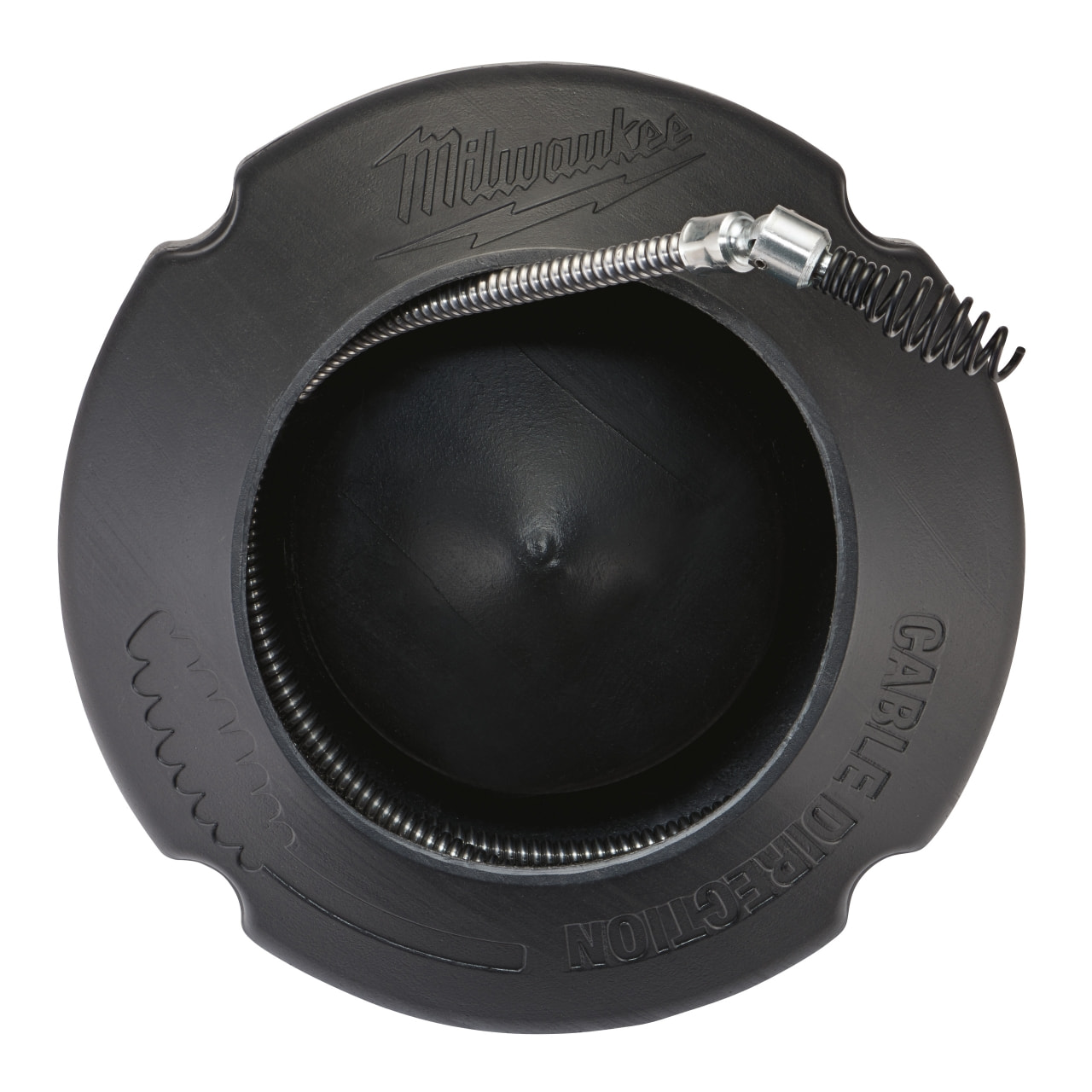 MILWAUKEE 8 mm x 7,6 m mit Gelenk-Keulenkopf und Spiraltrommel Spirale für Akku-Rohrreiniger M12BDC