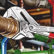 KNIPEX Zangenschlüssel L.400mm Spann-W.85mm verchr.Ku.-Überzug KNIPEX