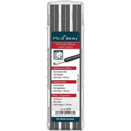 PICA Minenset Pica BIG-Dry 12x graphit 2H trockenes HO 12 Minen/Set