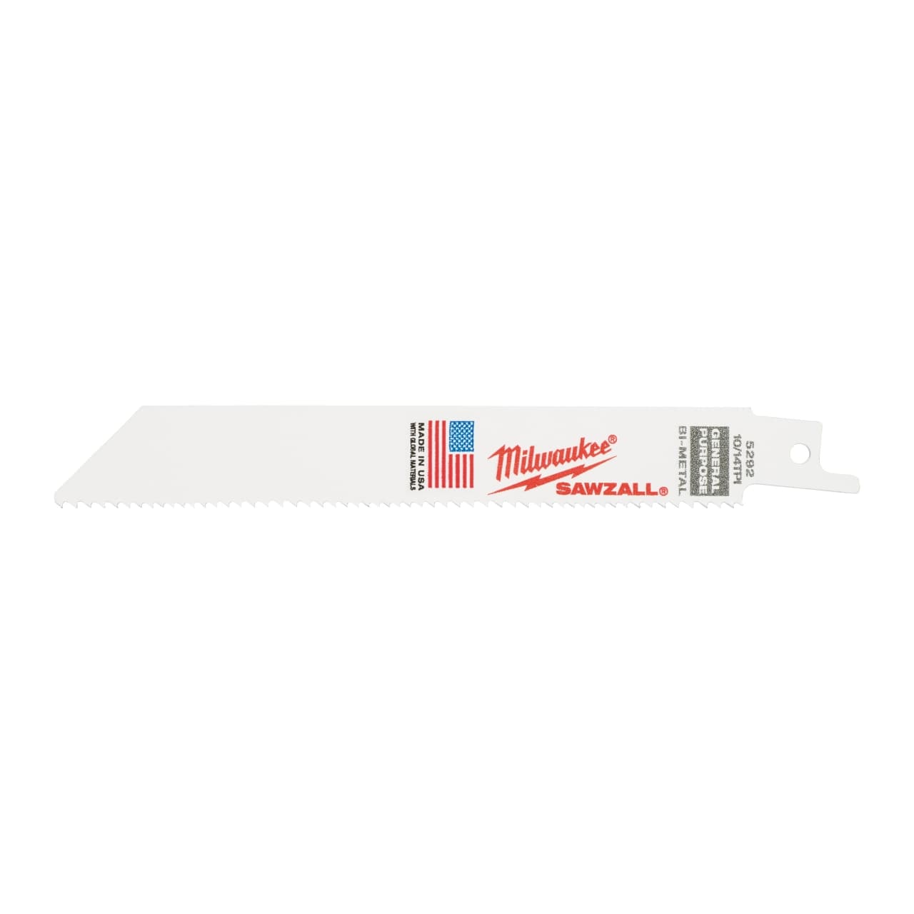 MILWAUKEE 150 x 2,5/1,8 mm (10/14 TPI) Säbelsägeblatt General Purpose, flexibel