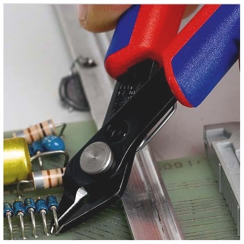 KNIPEX Elektronik-Seitenschneider Super-Knips® L.125mm Spezialwerkzeugstahl brün.KNIPEX
