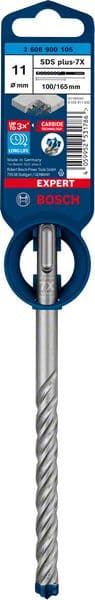 BOSCH EXPERT SDS plus-7X Hammerbohrer, 11 x 100 x 165 mm. Für Bohrhämmer