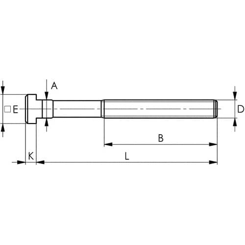 AMF T-Nutenschraube DIN 787 T-Nut 10mm M10 L.100mm Güte 10.9 AMF