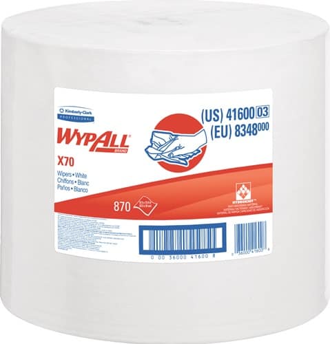 KIMBERLY-CLARK Reinigungstuch WypAll® X70 8348 L.ca.315 mmxB.ca.310mm weiß