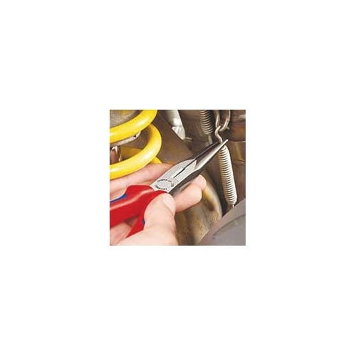 KNIPEX Flachrundzange L.200mm pol.40Grad gew.Ku.-Überzug KNIPEX